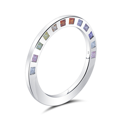 Beautiful CZ Stone Silver Ring NSR-4155